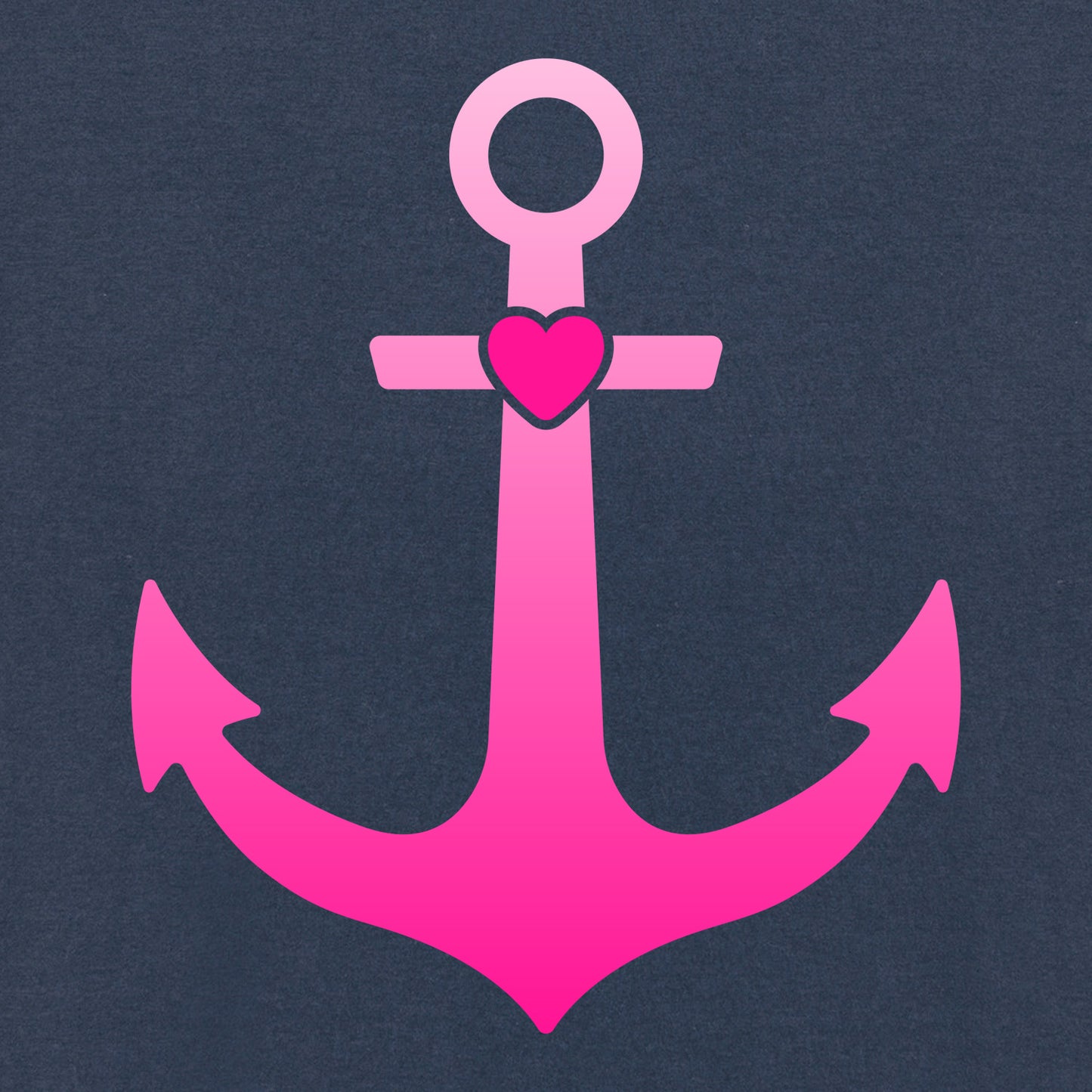 Detailansicht aus der Pinktober Kollektion mit Anker Motiv.