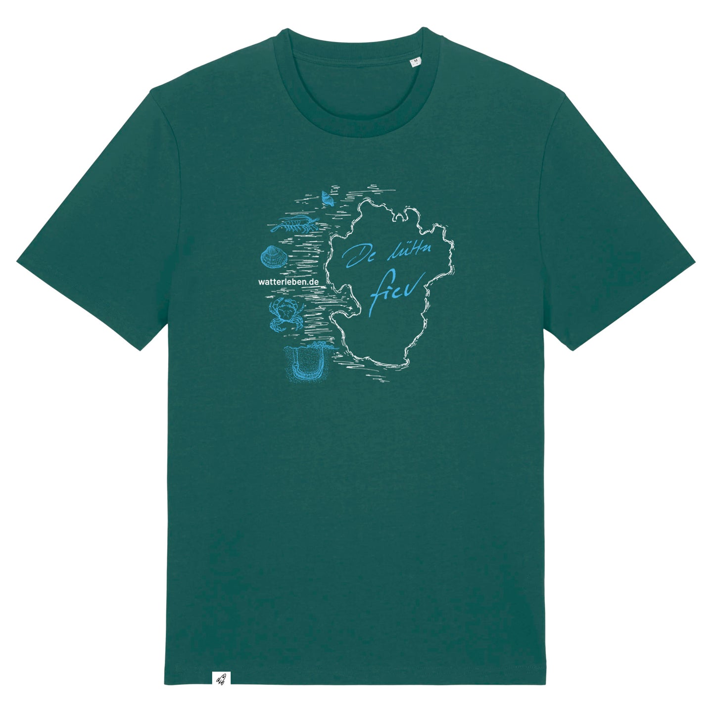 T-Shirt (Unisex / NORMAL) watterleben.de - De lüttn fiev