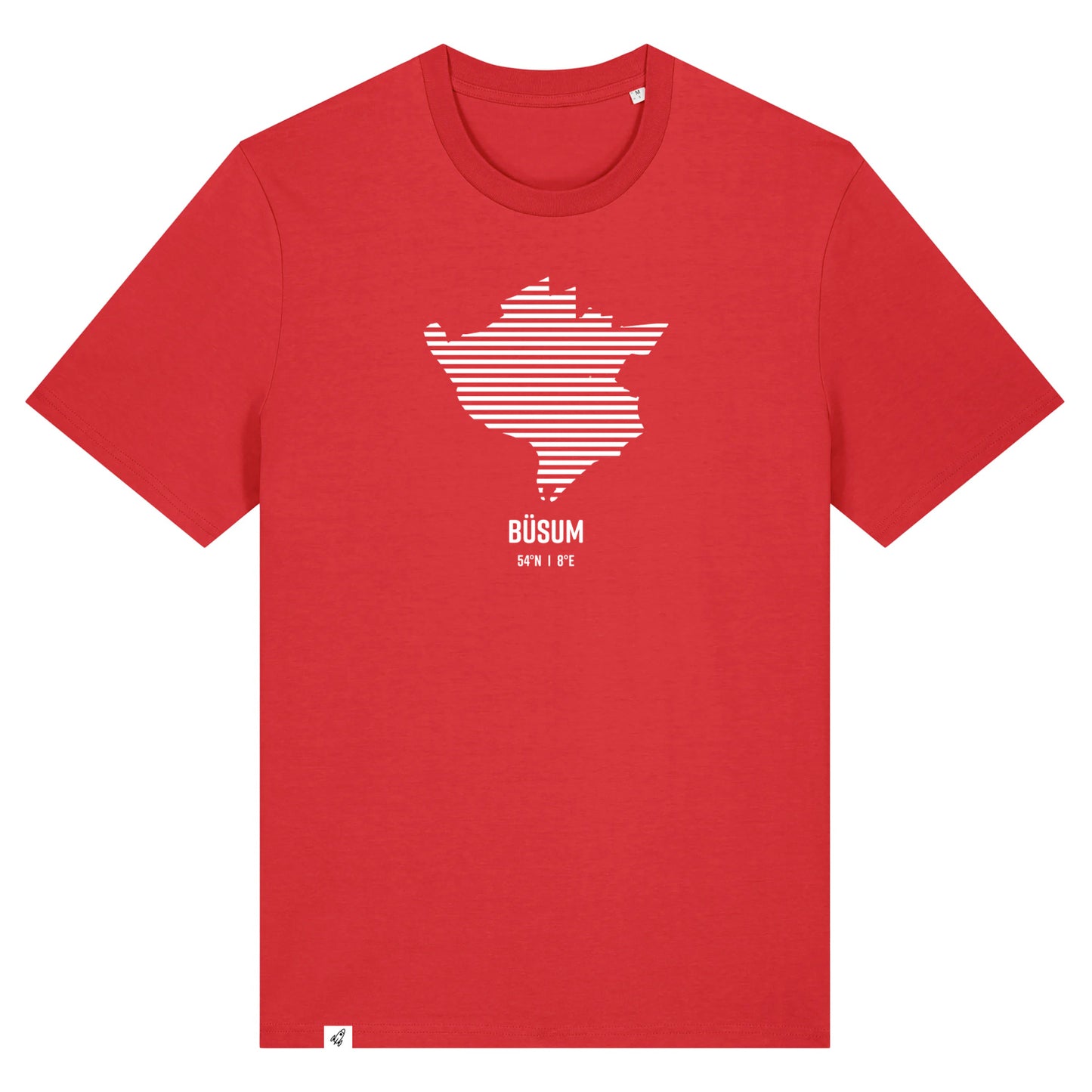 T-Shirt (Unisex / NORMAL) Büsum Streifen weiß