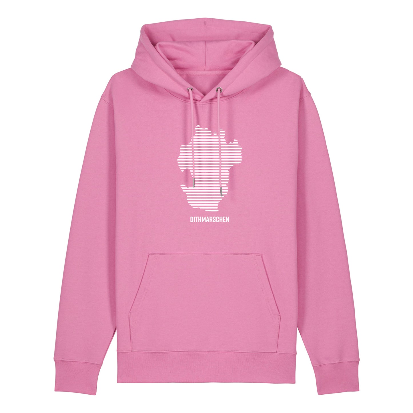 Hoodie (Unisex) Dithmarschen Streifen weiß