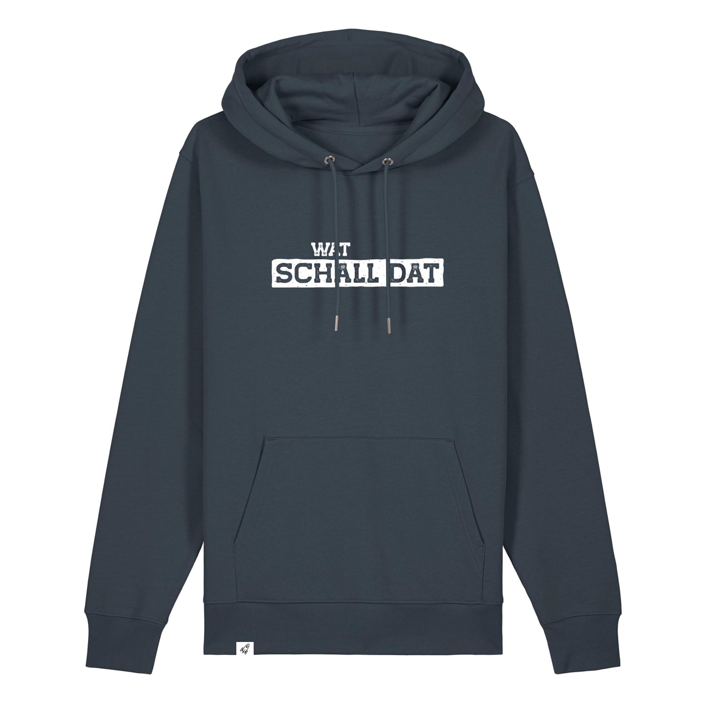 Hoodie in Grau mit dem Spruch Wat schall dat.