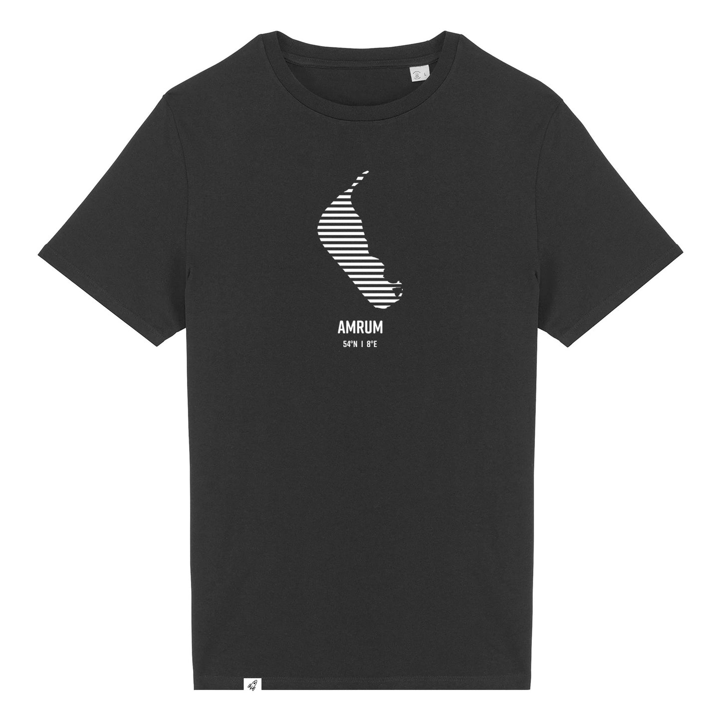 T-Shirt (Unisex / SCHMAL) Amrum Streifen weiß