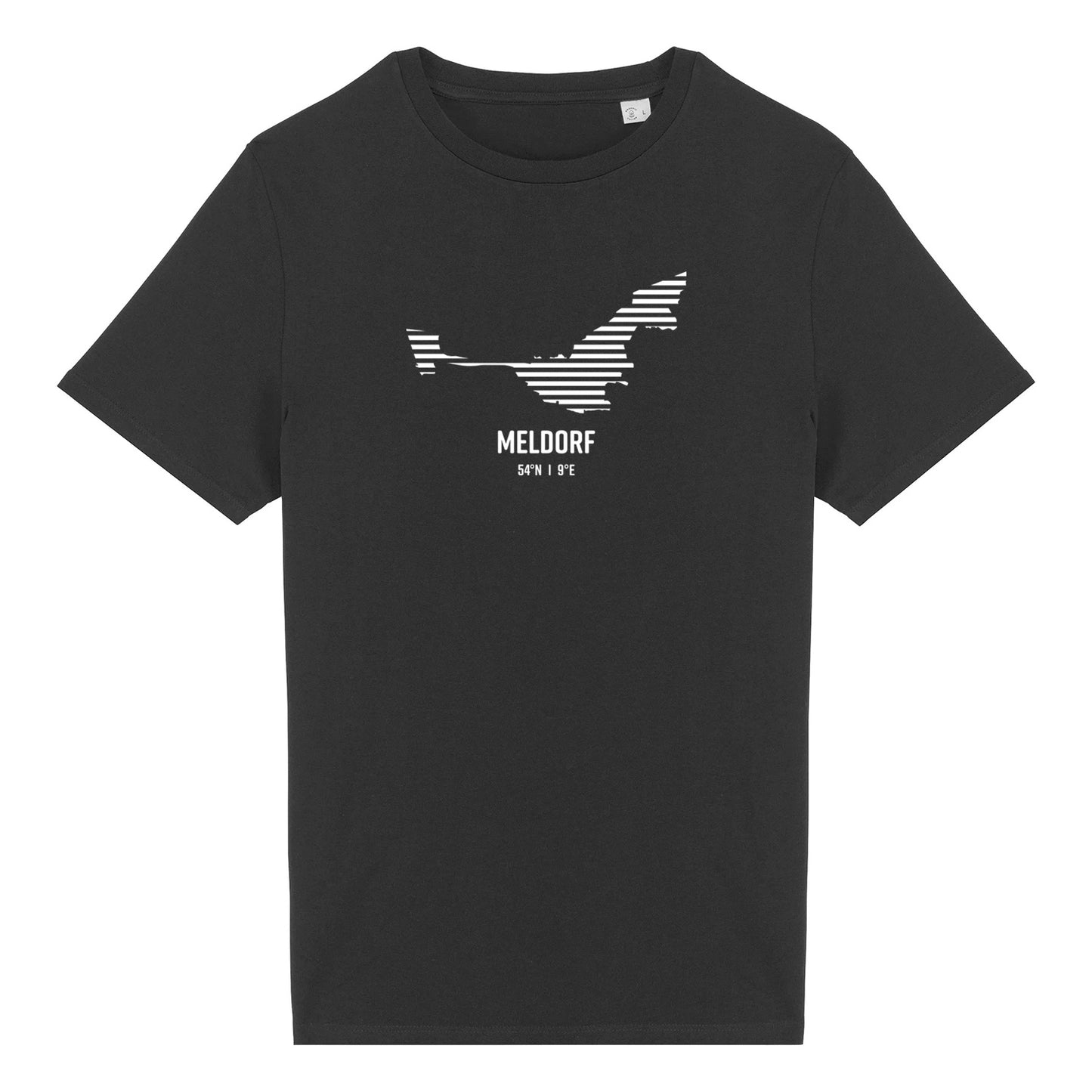 T-Shirt (Unisex / SCHMAL) Meldorf Streifen weiß
