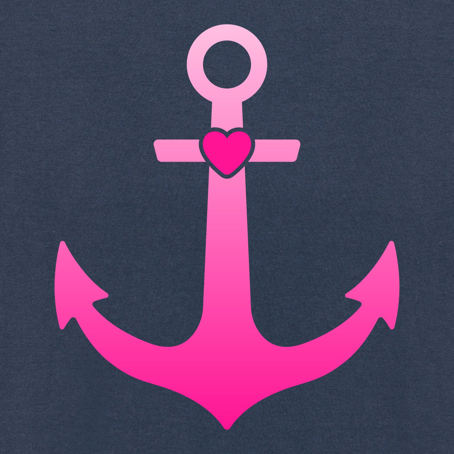 Detailansicht aus der Pinktober Kollektion mit Anker Motiv.