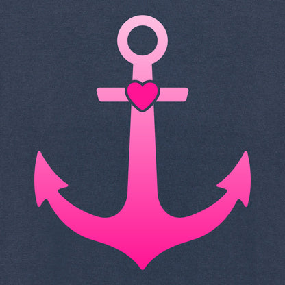 Detailansicht aus der Pinktober Kollektion mit Anker Motiv.