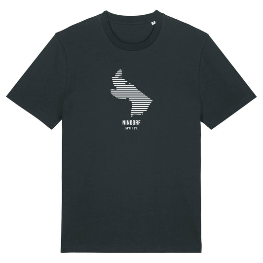 T-Shirt (Unisex / WEIT) Nindorf Streifen weiß