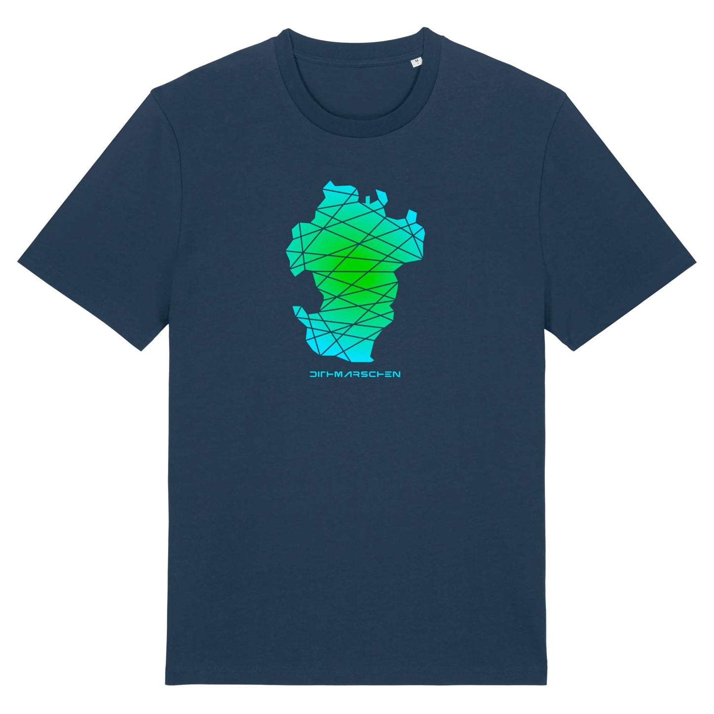 T-Shirt (Unisex / WEIT) Dithmarschen Space #1 Blau-Grün