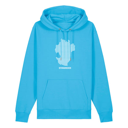 Hoodie (Unisex / WEIT) Dithmarschen Streifen weiß