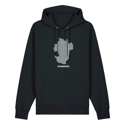 Hoodie (Unisex / WEIT) Dithmarschen Streifen weiß