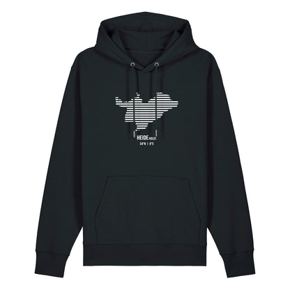 Hoodie (Unisex / WEIT) Heide Streifen weiß