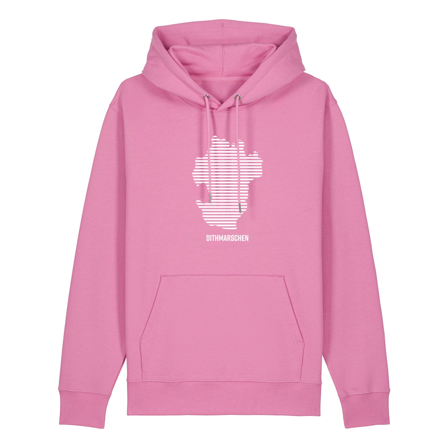 Hoodie (Unisex / WEIT) Dithmarschen Streifen weiß