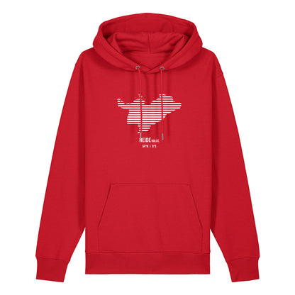 Hoodie (Unisex / WEIT) Heide Streifen weiß