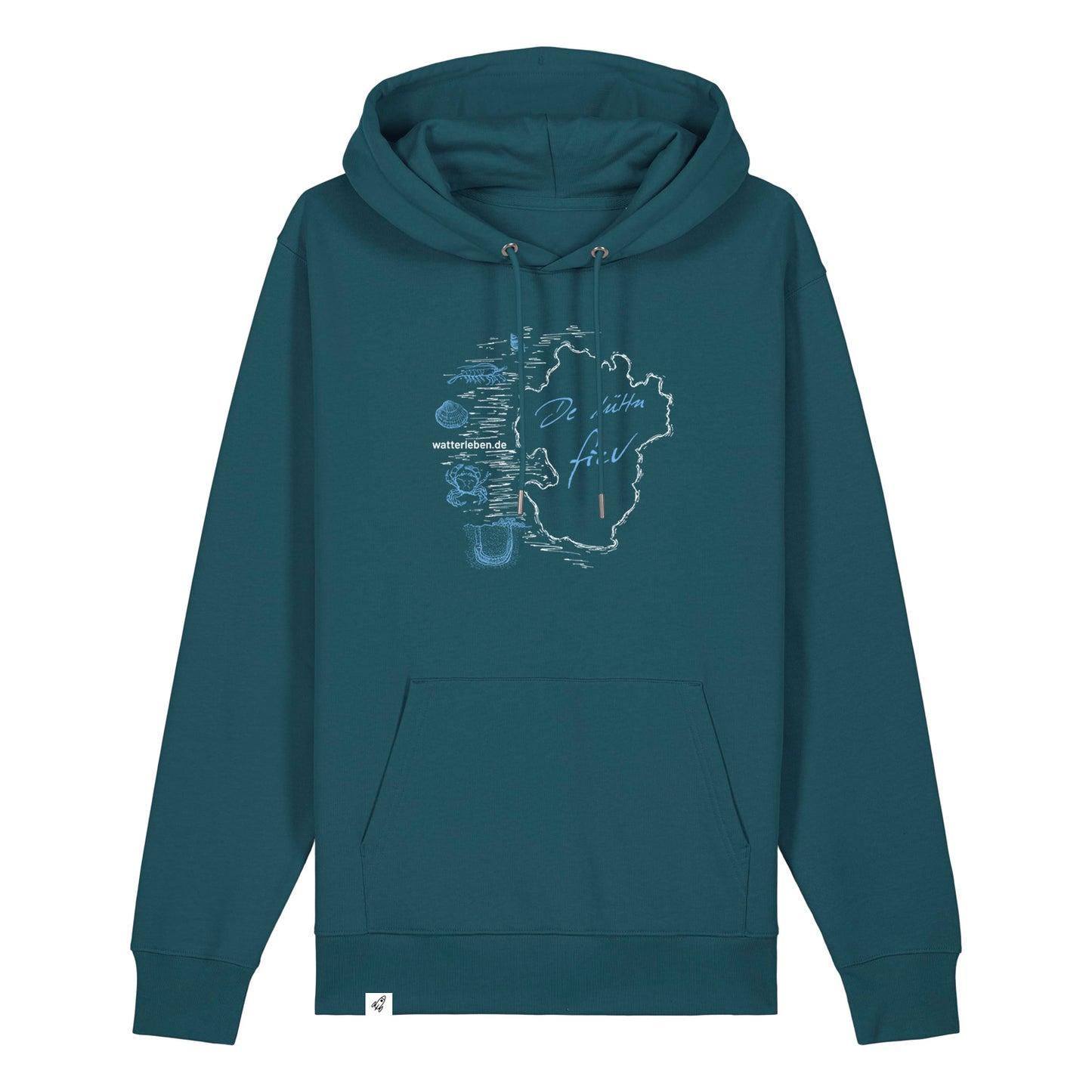 Hoodie (Unisex / NORMAL) watterleben.de - De lüttn fiev