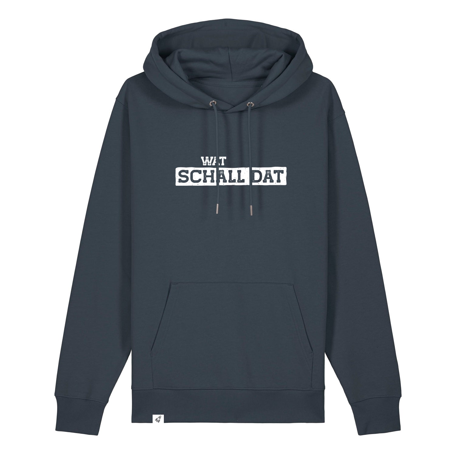 Hoodie in Grau mit dem Spruch Wat schall dat.