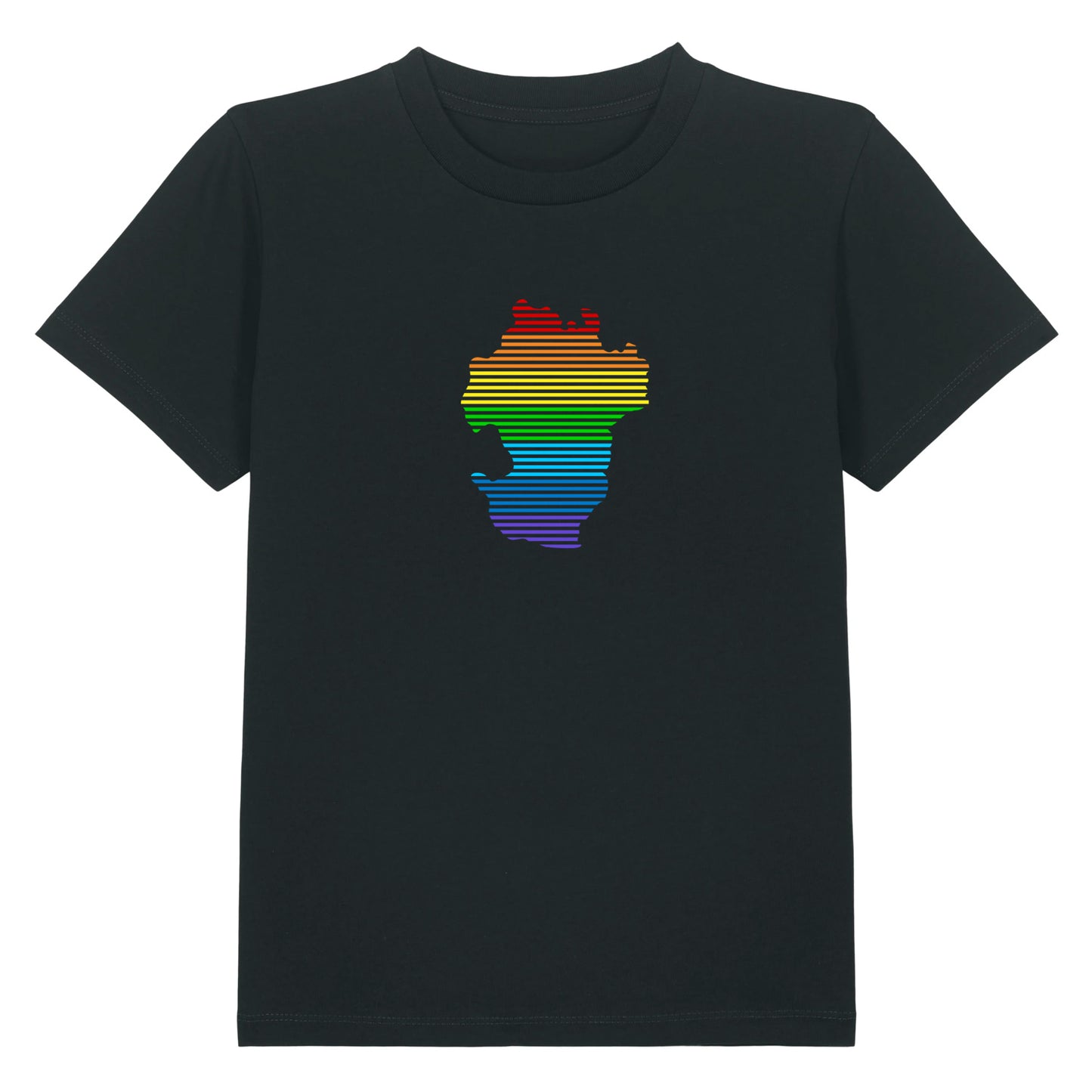 T-Shirt (Kinder) Dithmarschen Streifen Regenbogen