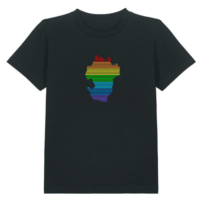 T-Shirt (Kinder) Dithmarschen Streifen Regenbogen