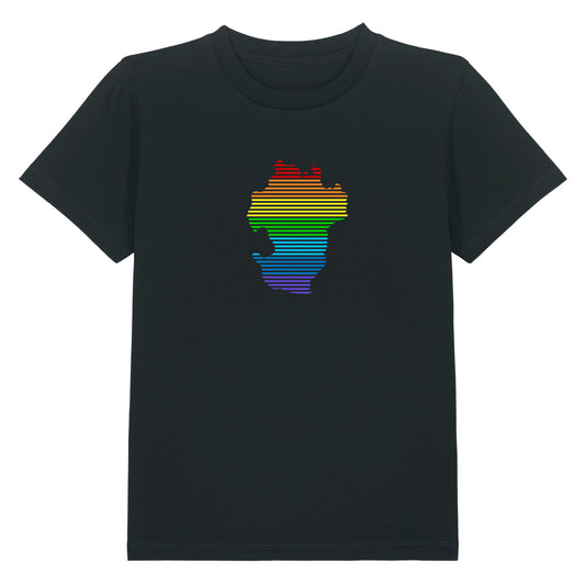 T-Shirt (Kinder) Dithmarschen Streifen Regenbogen