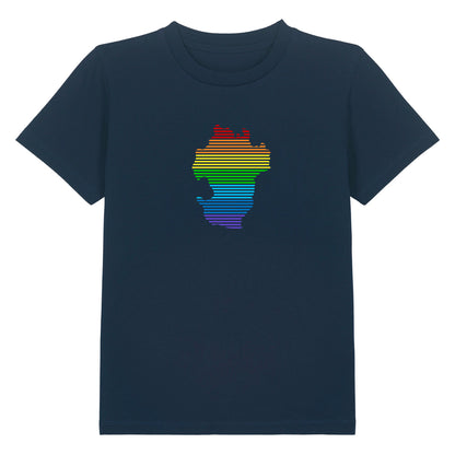 T-Shirt (Kinder) Dithmarschen Streifen Regenbogen