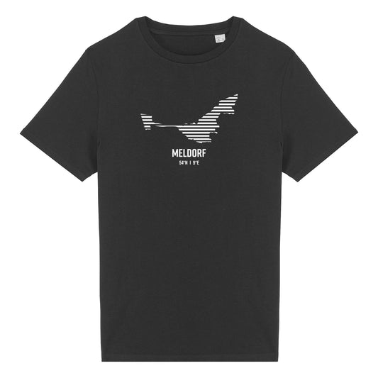 T-Shirt (Unisex / SCHMAL) Meldorf Streifen weiß