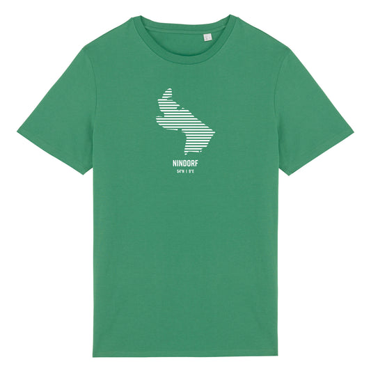 T-Shirt (Unisex / SCHMAL) Nindorf Streifen weiß