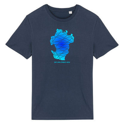 T-Shirt (Unisex / SCHMAL) Dithmarschen Space #1 Blau-Blau