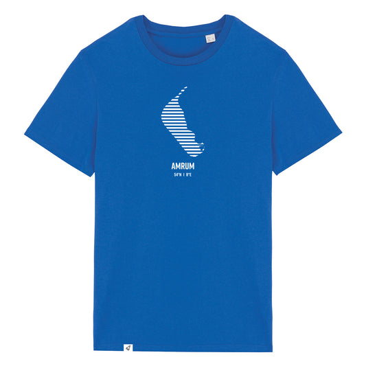 T-Shirt (Unisex / SCHMAL) Amrum Streifen weiß
