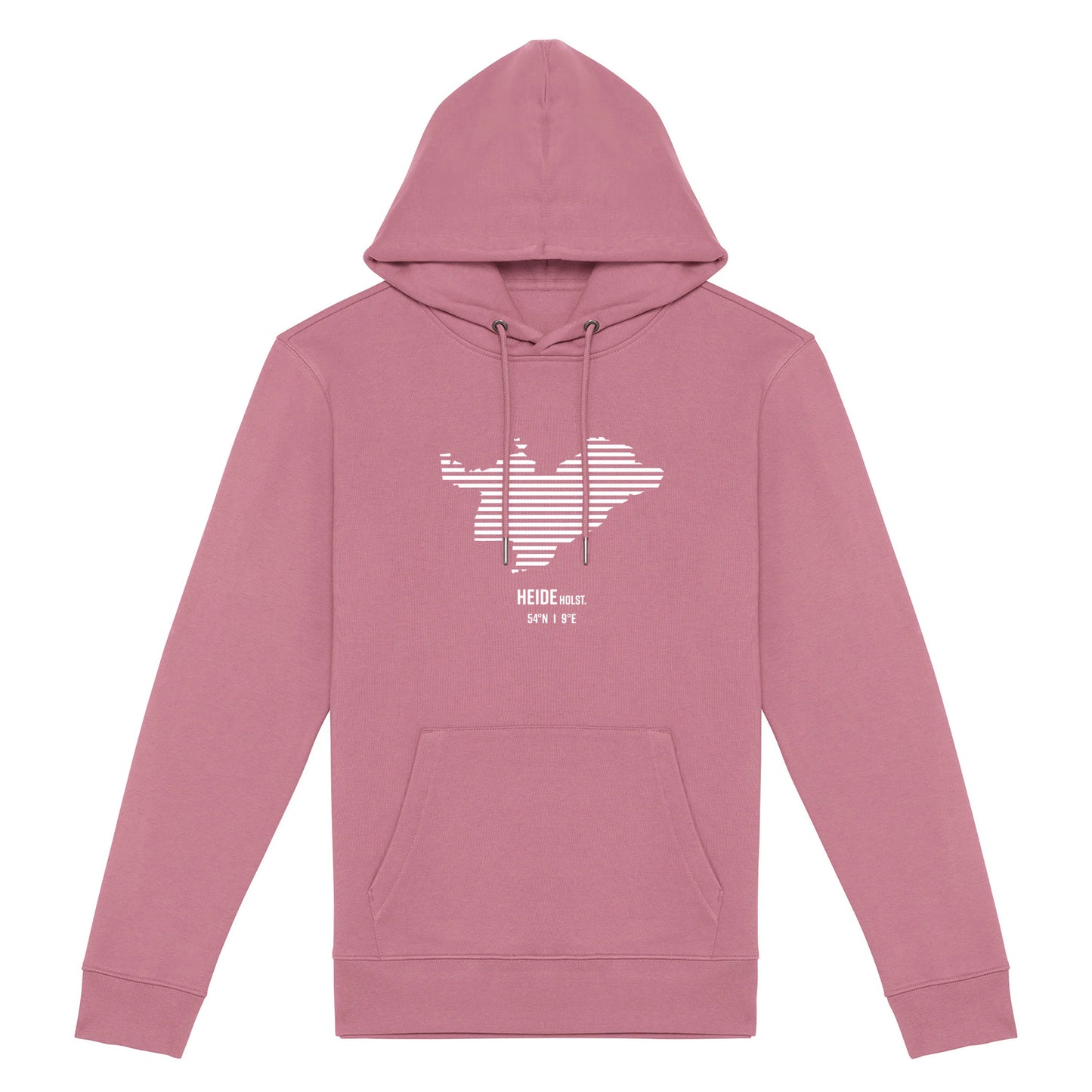 Hoodie (Unisex / SCHMAL) Heide Streifen weiß