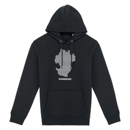 Hoodie (Unisex / SCHMAL) Dithmarschen Streifen weiß