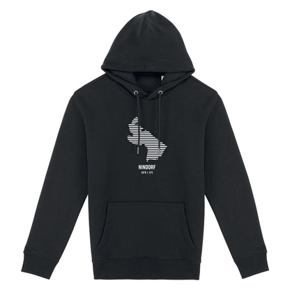 Hoodie (Unisex / SCHMAL) Nindorf Streifen weiß