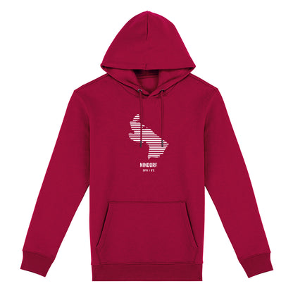 Hoodie (Unisex / SCHMAL) Nindorf Streifen weiß