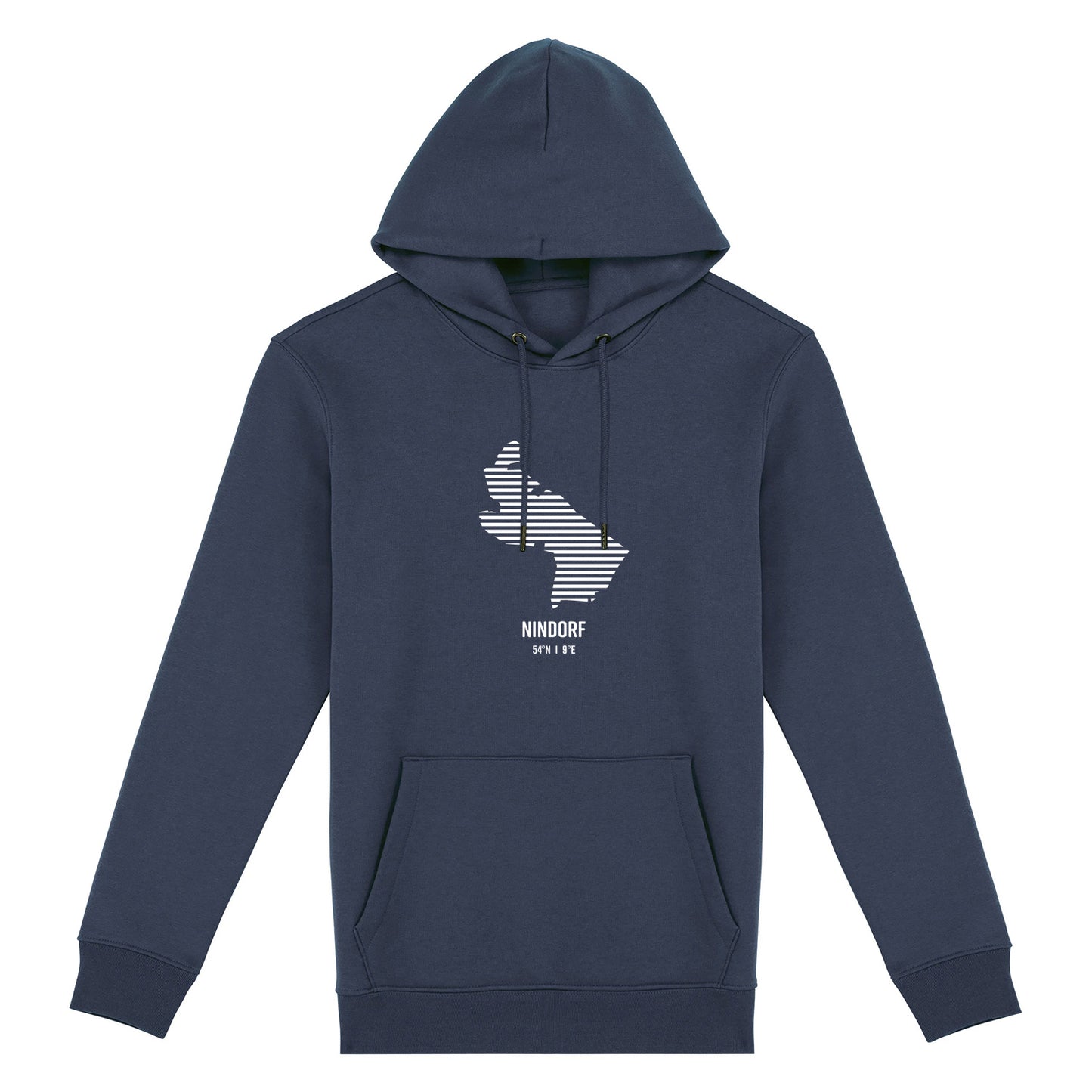 Hoodie (Unisex / SCHMAL) Nindorf Streifen weiß