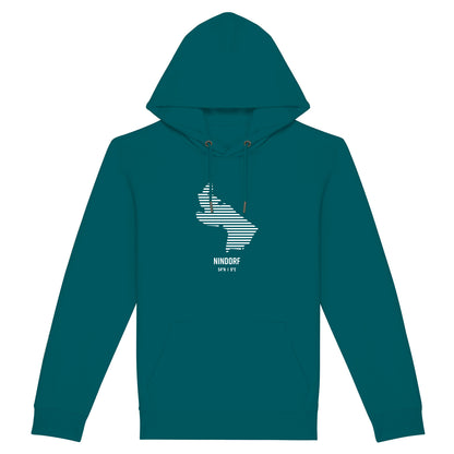 Hoodie (Unisex / SCHMAL) Nindorf Streifen weiß